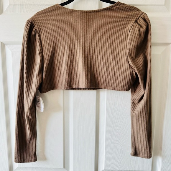 NWT Rabbit Rose 2-Piece Ribbed Long Sleeve Crop Set | Size XL - Picture 5 of 5